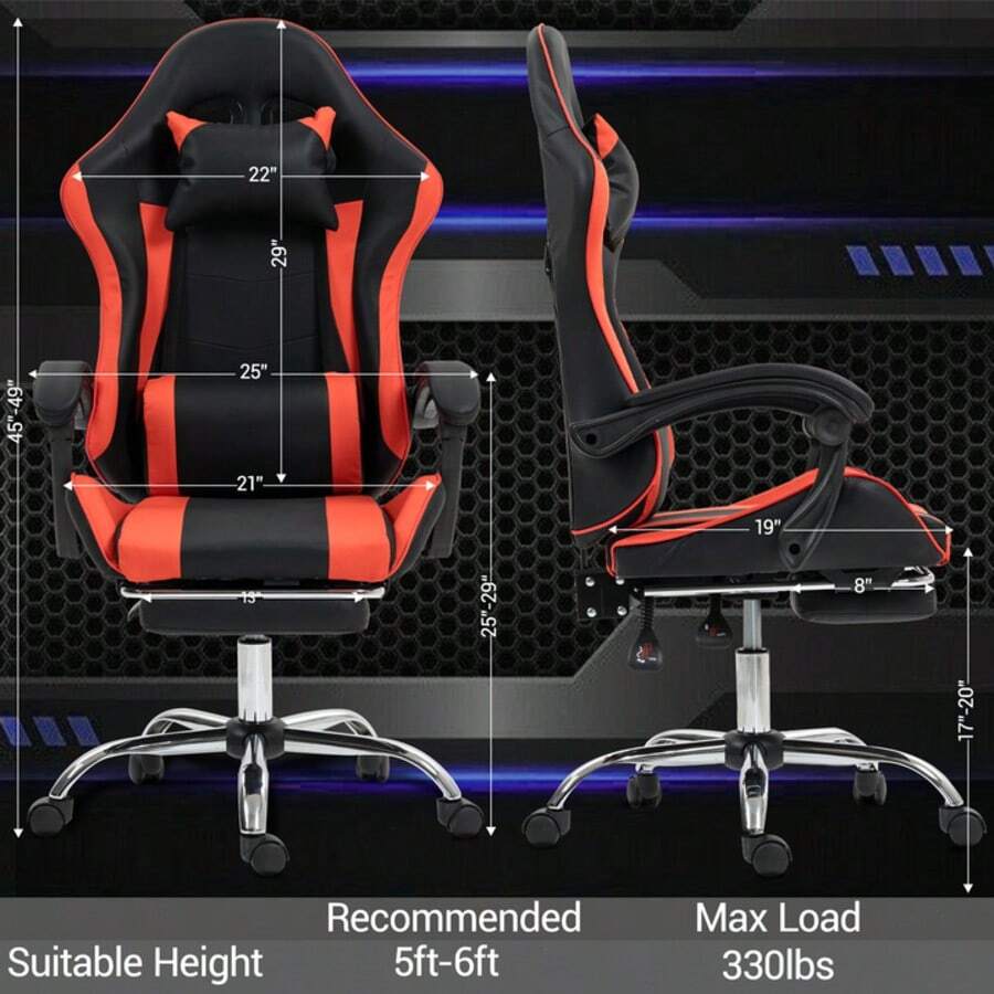 Gaming Chair With Massage Lumb - đánh giá và giá Video Gaming & Esports Usd Acc