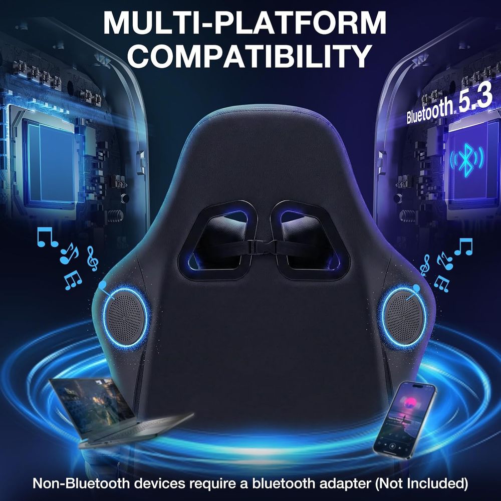 RGB Gaming Chair with Bluetoot - đánh giá và giá Video Gaming & Esports Usd Acc