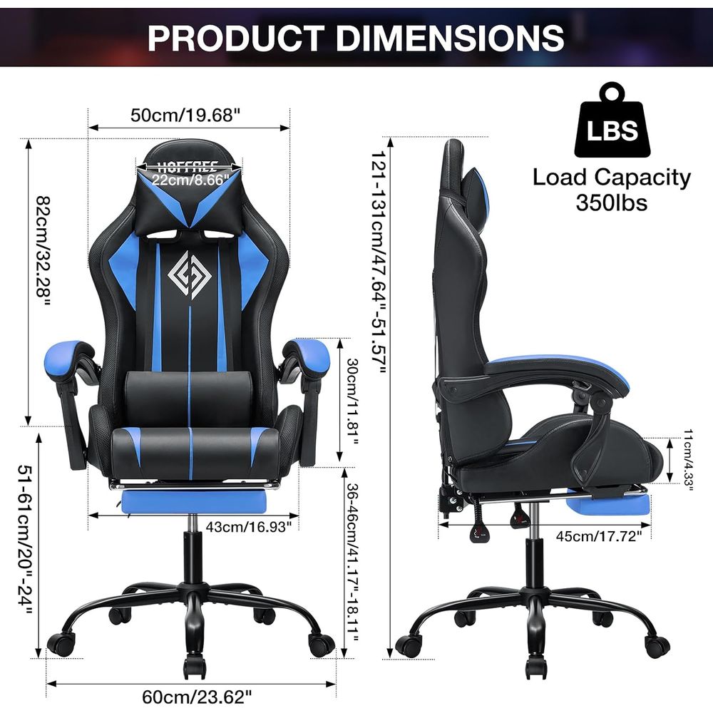 LED Gaming Chair with Massage  - đánh giá và giá Video Gaming & Esports Usd Acc
